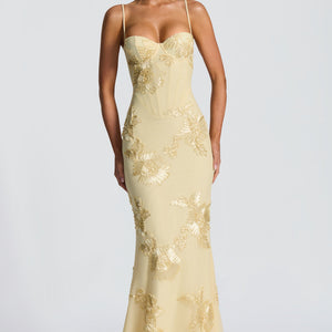 Nefertiti Maxi Haljina - Limun