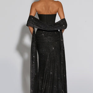Paula Maxi Haljina - Crni Sjaj