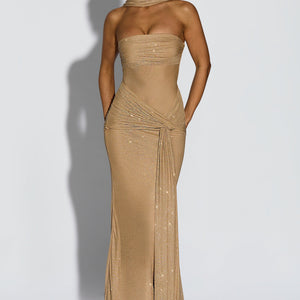 Paula Maxi Haljina - Zlatni Sjaj