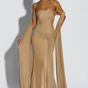 Paula Maxi Haljina - Zlatni Sjaj