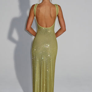 Petra maxi haljina - Maslinasta