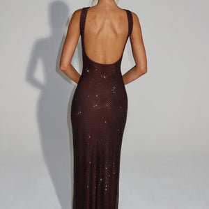 Petra Maxi Haljina - Šljiva Smeđa