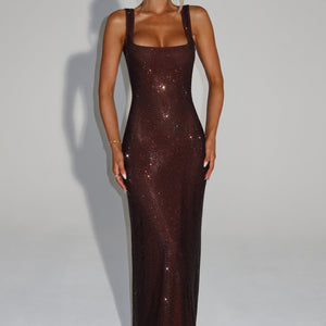 Petra Maxi Haljina - Šljiva Smeđa