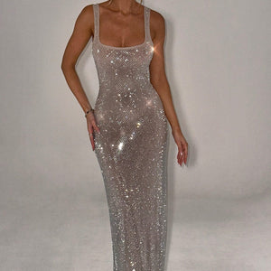 Petra Maxi Haljina - Srebrna