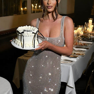 Petra Maxi Haljina - Srebrna