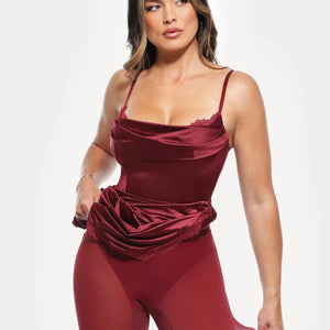 Haljina midi s čipkastim detaljima i cvjetnim uzorkom