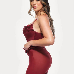 Haljina midi s čipkastim detaljima i cvjetnim uzorkom