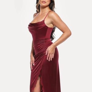 Haljina midi s čipkastim detaljima i cvjetnim uzorkom