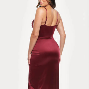 Haljina midi s čipkastim detaljima i cvjetnim uzorkom