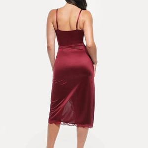 Haljina midi s čipkastim detaljima i cvjetnim uzorkom