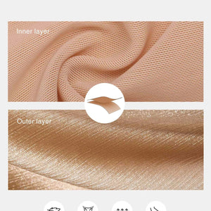 Shapewear Haljina Maxi s Odsjajem i Nabranim Dizajnom