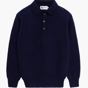 Tamno plavi pulover s polo