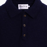 Tmavě modrý polo svetr