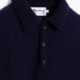 Tmavě modrý polo svetr