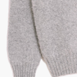 Pulover cu guler polo Shaggy Dog din lână - Gri