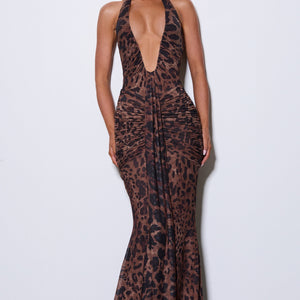 Rosetta Maxi Haljina - Uzorak Leopard