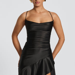 Samira Maxi Haljina - Crna