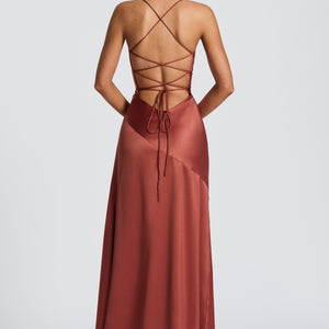 Samira Maxi Haljina - Rđa