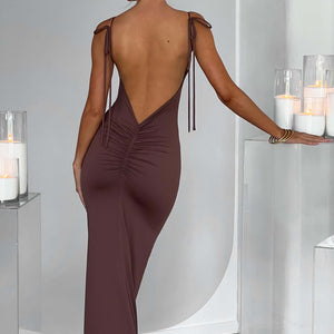 Sanya Maxi Haljina - Čokolada