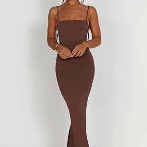 Sanya Maxi Haljina - Čokolada