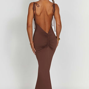 Sanya Maxi Haljina - Čokolada