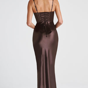 Shae Maxi Haljina - Šljivasto Smeđa