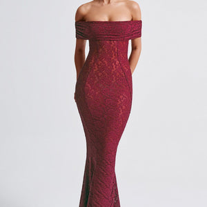 Stephanie Maxi Haljina - Burgundac