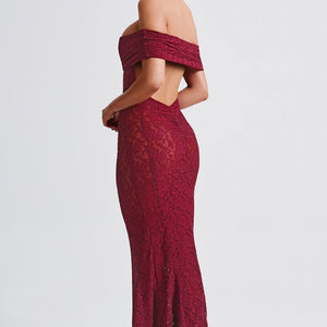 Stephanie Maxi Haljina - Burgundac