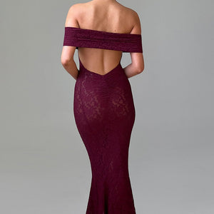 Stephanie Maxi Haljina - Burgundac