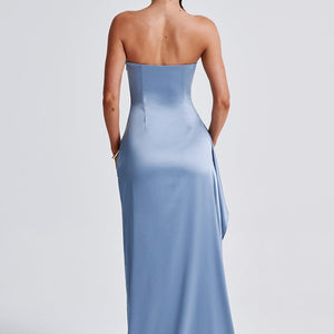 Tian Maxi Haljina - Prašnjavo Plava