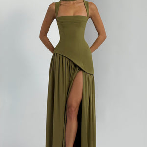 Tullulah Maxi Haljina - Tamno Maslinasta