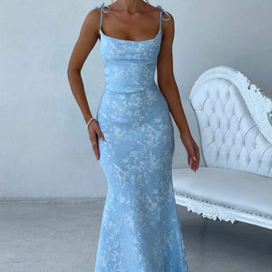 Whitney Maxi Haljina - Plava