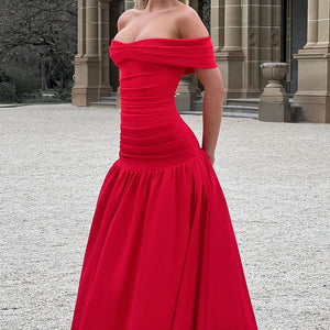 Wilhelmina Midaxi Haljina - Crvena