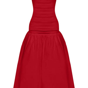 Wilhelmina Midaxi Haljina - Crvena