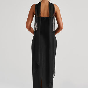 Yulia Maxi Haljina - Crna