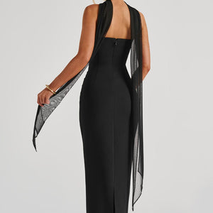 Yulia Maxi Haljina - Crna