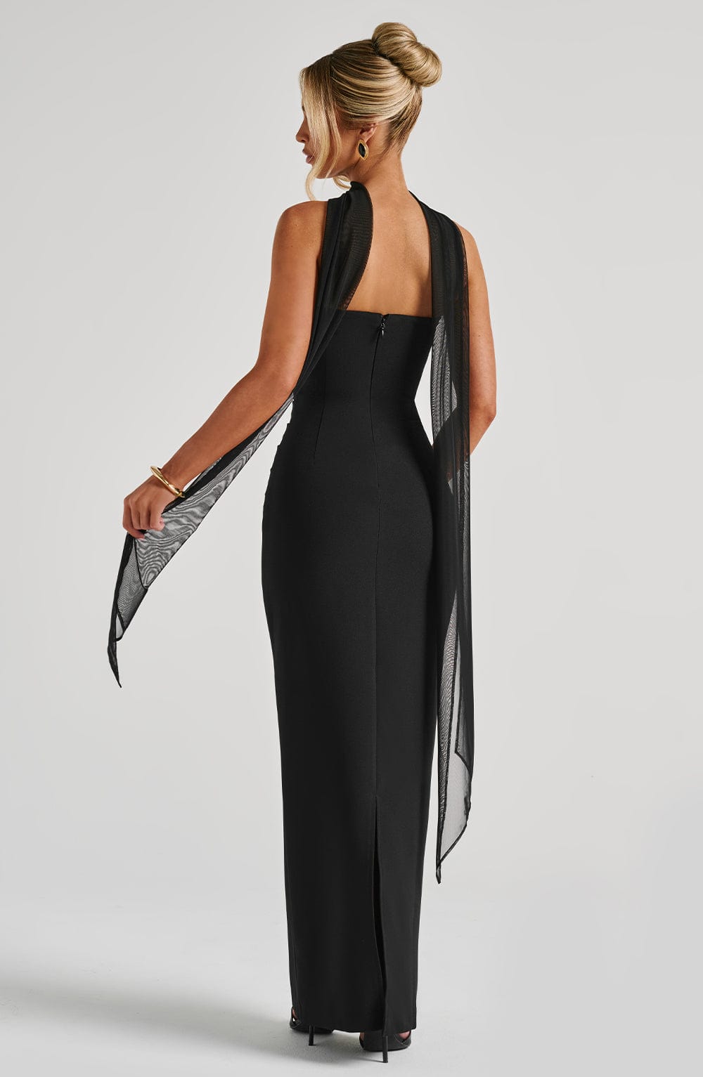Yulia Maxi Haljina - Crna