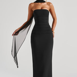 Yulia Maxi Haljina - Crna