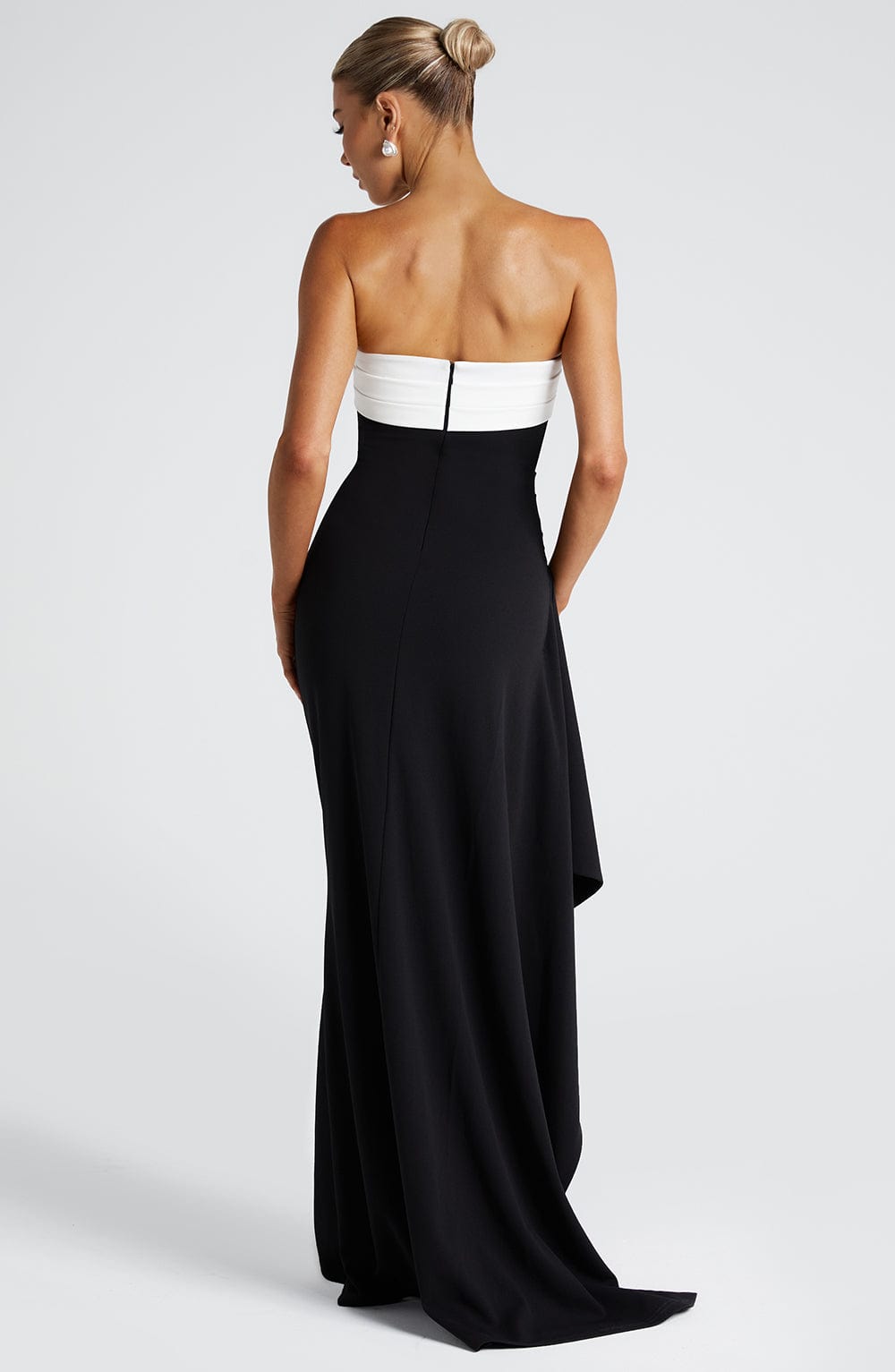Zafira Maxi Haljina - Crna/Bijela